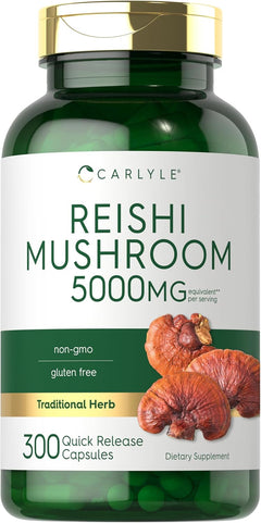 HONGOS REISHI 5000 MG 300 CAPSULAS CARLYLE