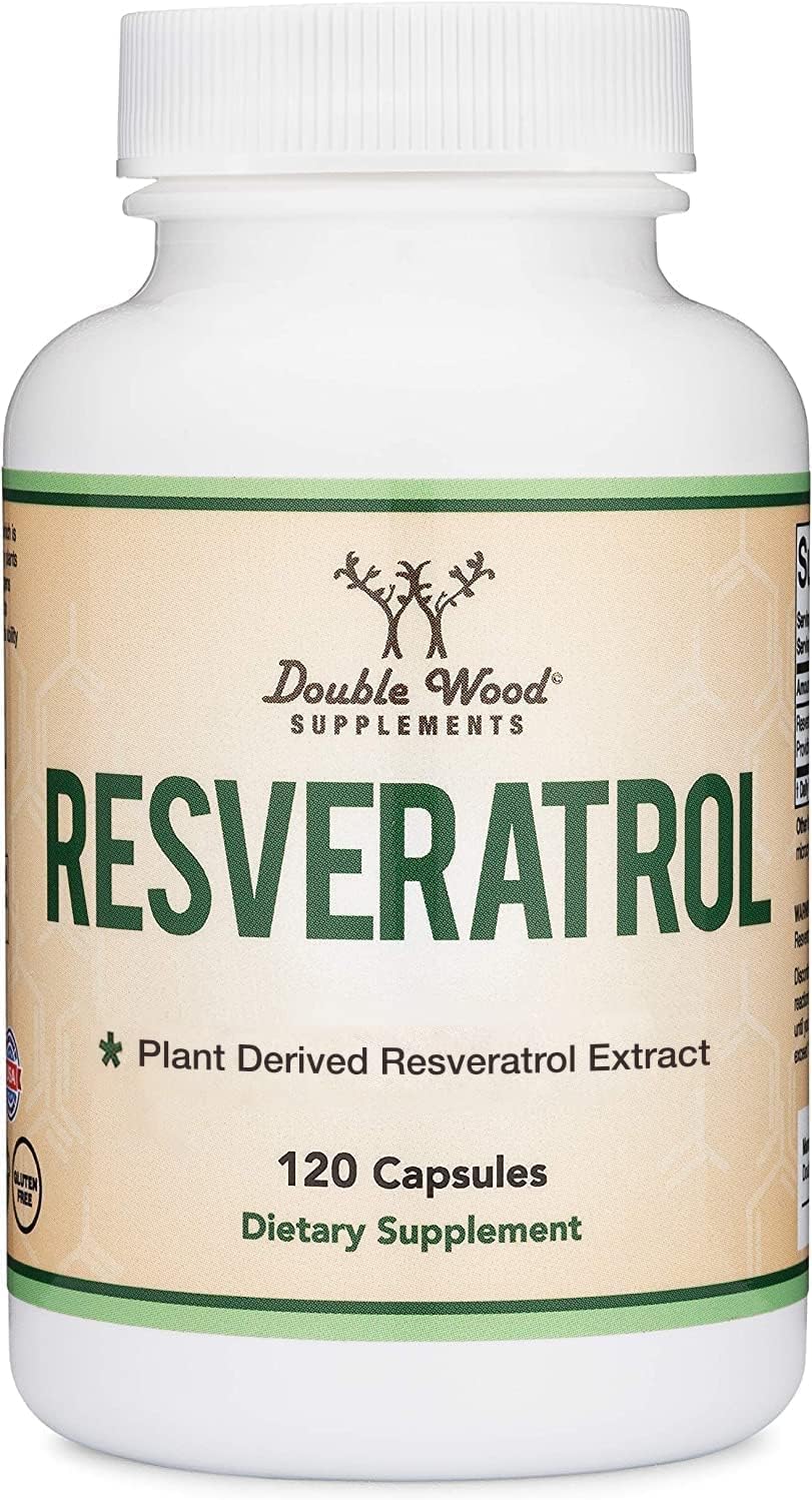 RESVERATROL 500MG DOUBLE WOOD 120 CAPSULAS VEGANO NO GMO