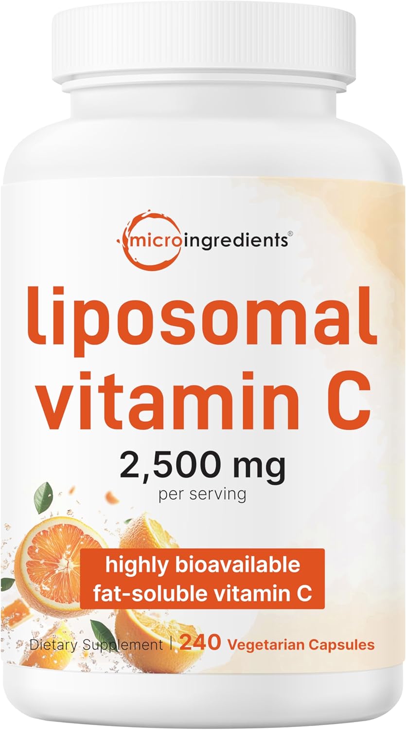 VITAMINA C LIPOSOMAL 2,500 MG MICROINGREDIENTS 240 CAPSULAS VEGETALES NO GMO