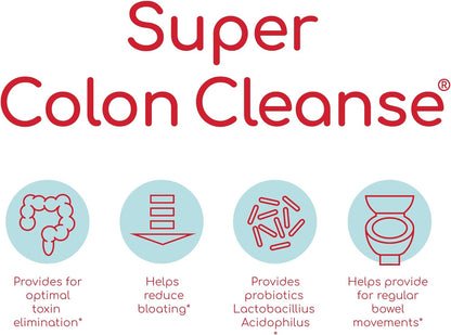 SUPER COLON CLEANSE LIMPIEZA DE COLON 1,060 MG 120 CAPSULAS HEALTHPLUS