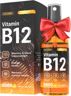 VITAMINA B12 5000 MCG EN SPRAY 60 ML SIN GMO VEGANO MOONRIN