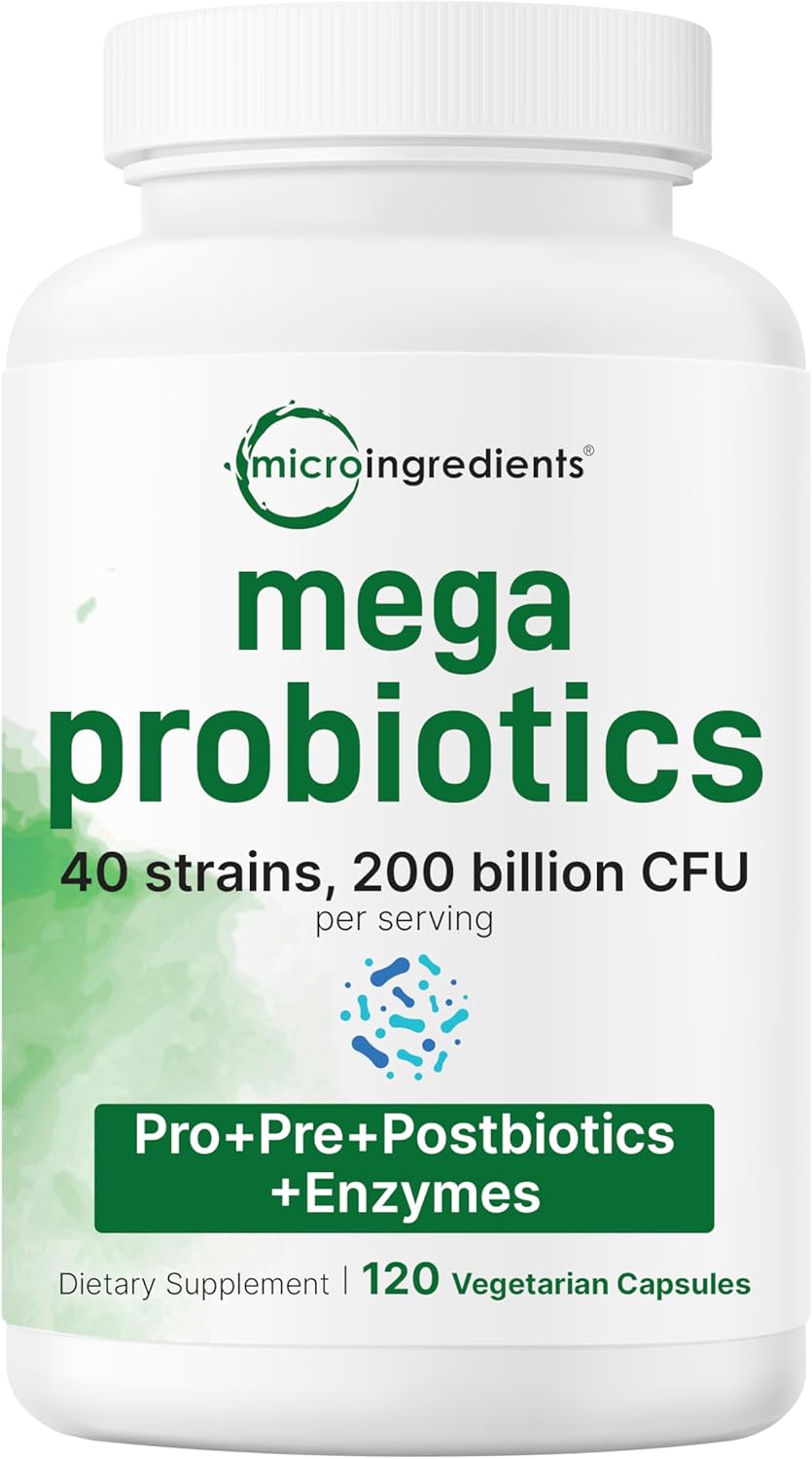 PROBIOTICOS 40 CEPAS 200 BILLONES CFU MICROINGREDIENTS 120 CAPSULAS VEGETALES NO GMO