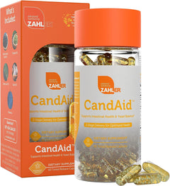 CANDAID CON PREBIOTICOS 860 MG CON ACEITE DE SEMILLA DE COMINO NEGRO 750 MG Y ACEITE DE OREGANO 50 MG  60 CAPSULAS  SIN GMO ZAHLER BLACK CUMIN SEED OIL