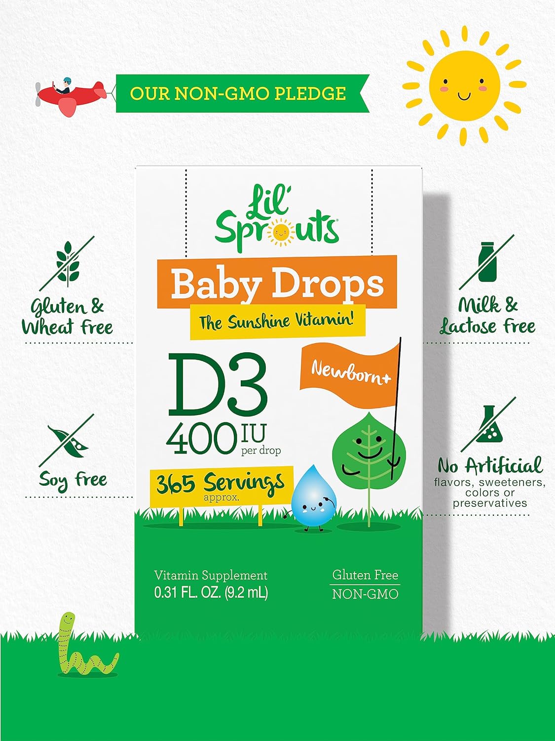 VITAMINA D3 (COLECALCIFEROL) PARA BEBÉS CARLYLE 400 IU 9.2 ML