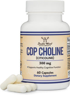 CITICOLINA CDP COLINA DOUBLE WOOD SUPPLEMENTS 300 MG 60 CAPSULAS VEGETALES