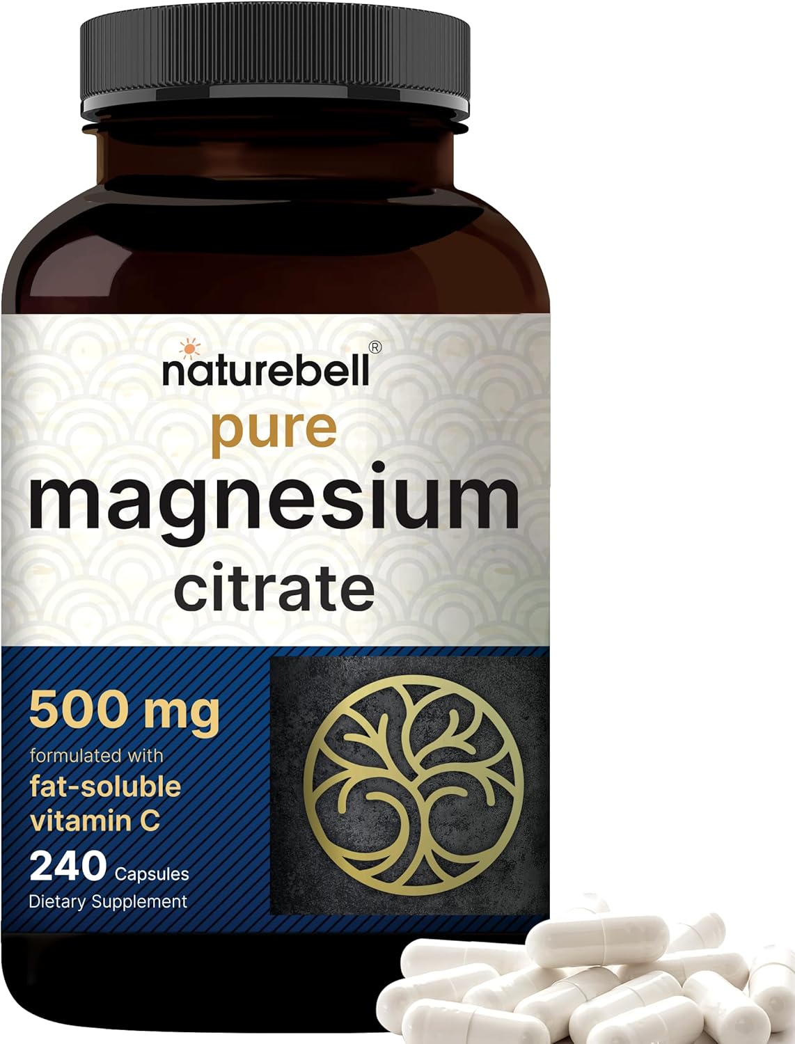 CITRATO DE MAGNESIO NATUREBELL 500 MG 240 CAPSULAS