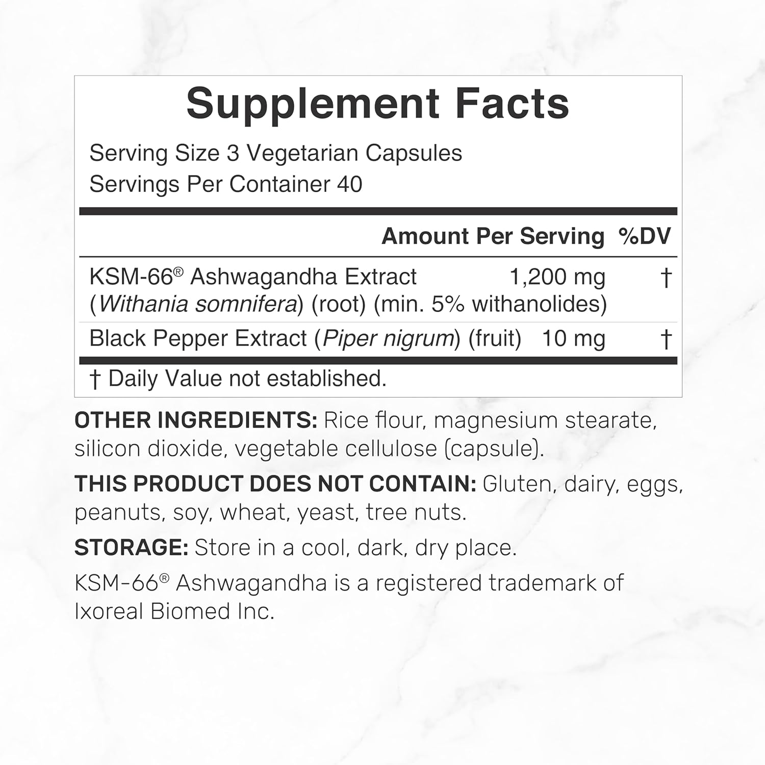 ASHWAGANDHA KSM-66 1200 MG DEAL 120 CAPSULAS VEGETALES NO GMO VEGANO