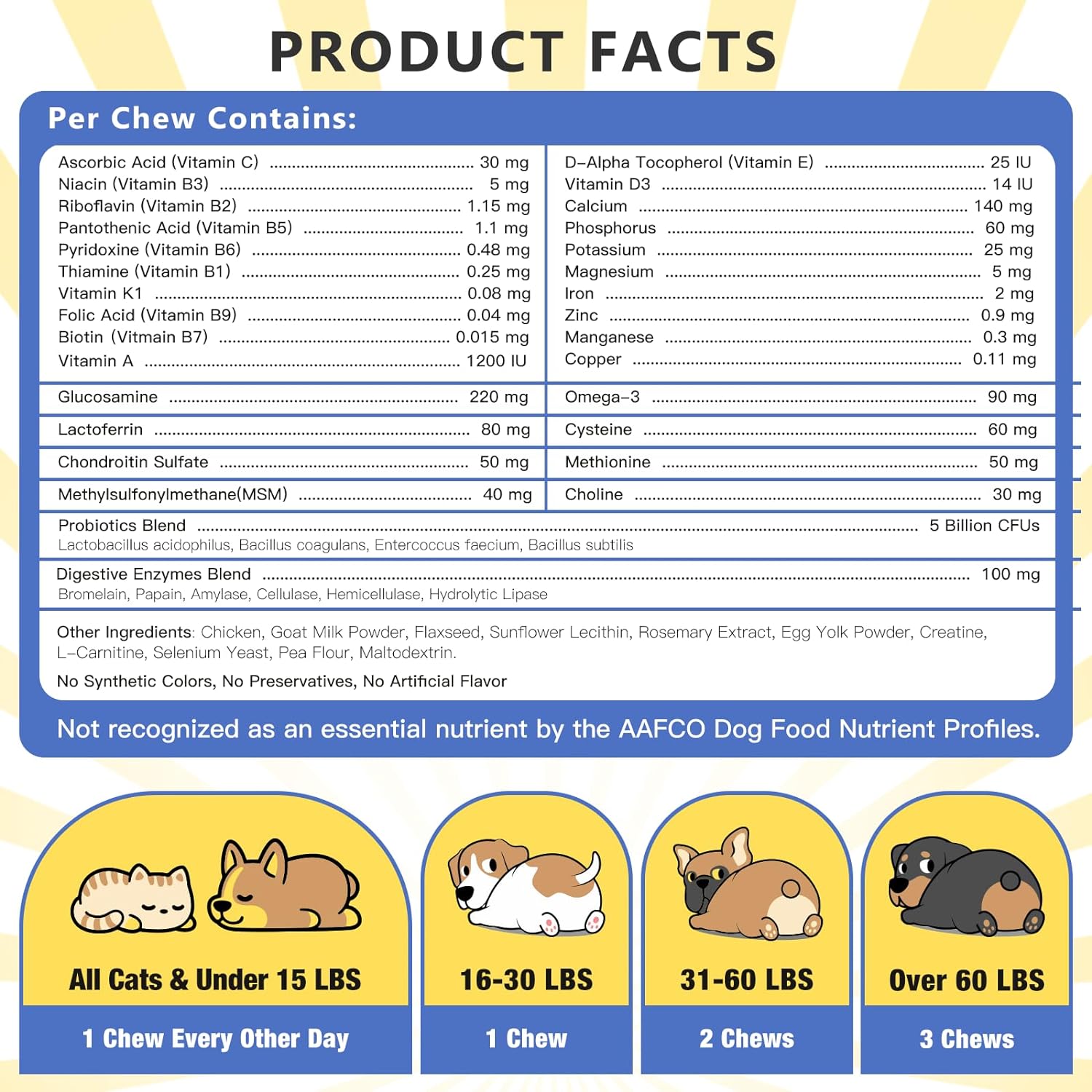 MULTIVITAMINAS PARA PERROS 12 EN 1 961 MG 120 MASTICABLES SIN GMO NATURE TARGET