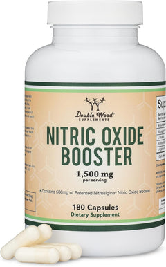 REFUERZO DE ÓXIDO NÍTRICO DOUBLE WOOD 1500 MG 180 CAPSULAS NITRIC OXIDE BOOSTER