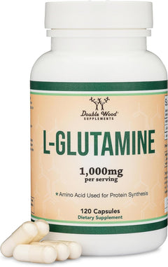 GLUTAMINA 1000 MG 120 CAPSULAS SIN GMO DOUBLE WOOD