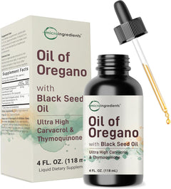 ACEITE DE OREGANO CON SEMILLA NEGRA 60 MG MICROINGREDIENTS 118 ML NO GMO