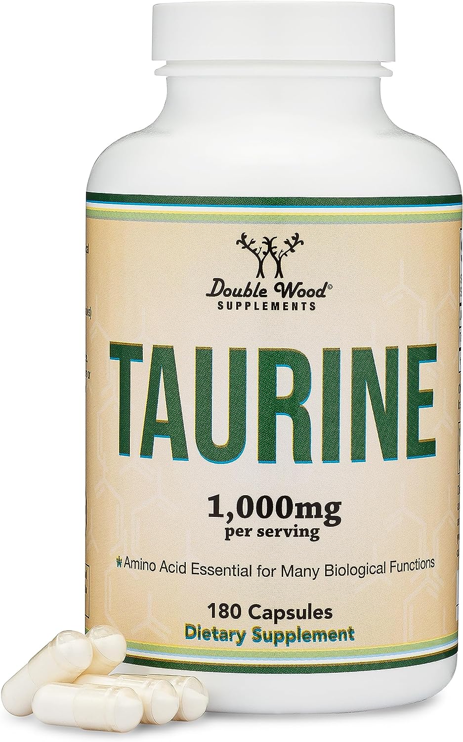 TAURINA DOUBLE WOOD 1000 MG 180 CAPSULAS