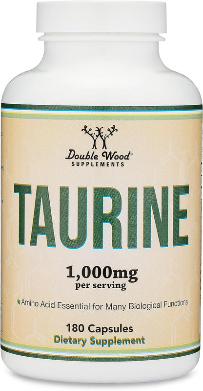 TAURINE TAURINA 1000 MG 180 CAPSULAS DOUBLE WOOD