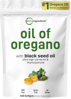 ACEITE DE OREGANO MICROINGREDIENTS 6,000 MG 300 CAPSULAS BLANDAS SIN GMO