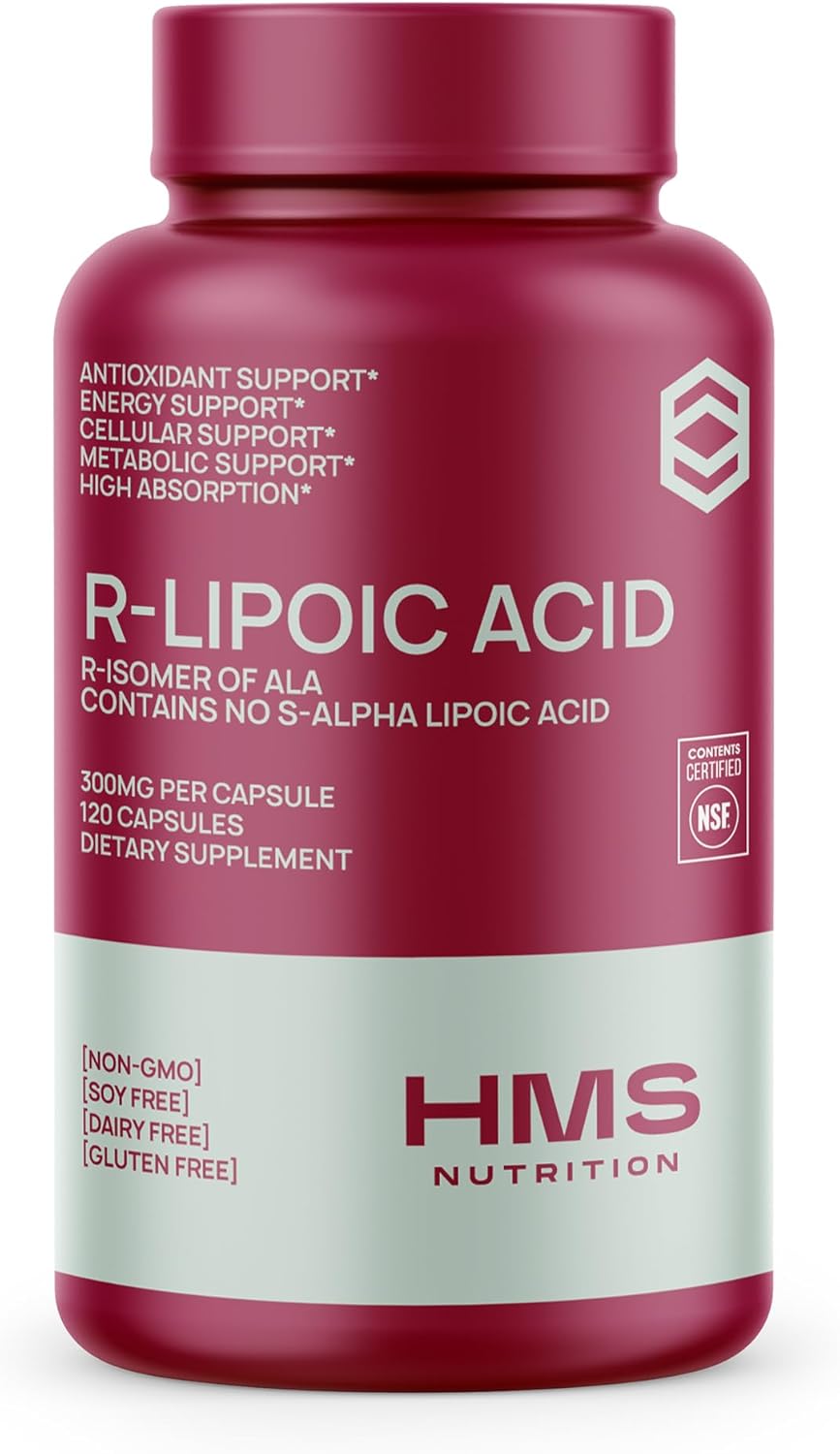 ACIDO LIPOICO  300 MG 120 CAPSULAS VEGANO HMS NUTRITION