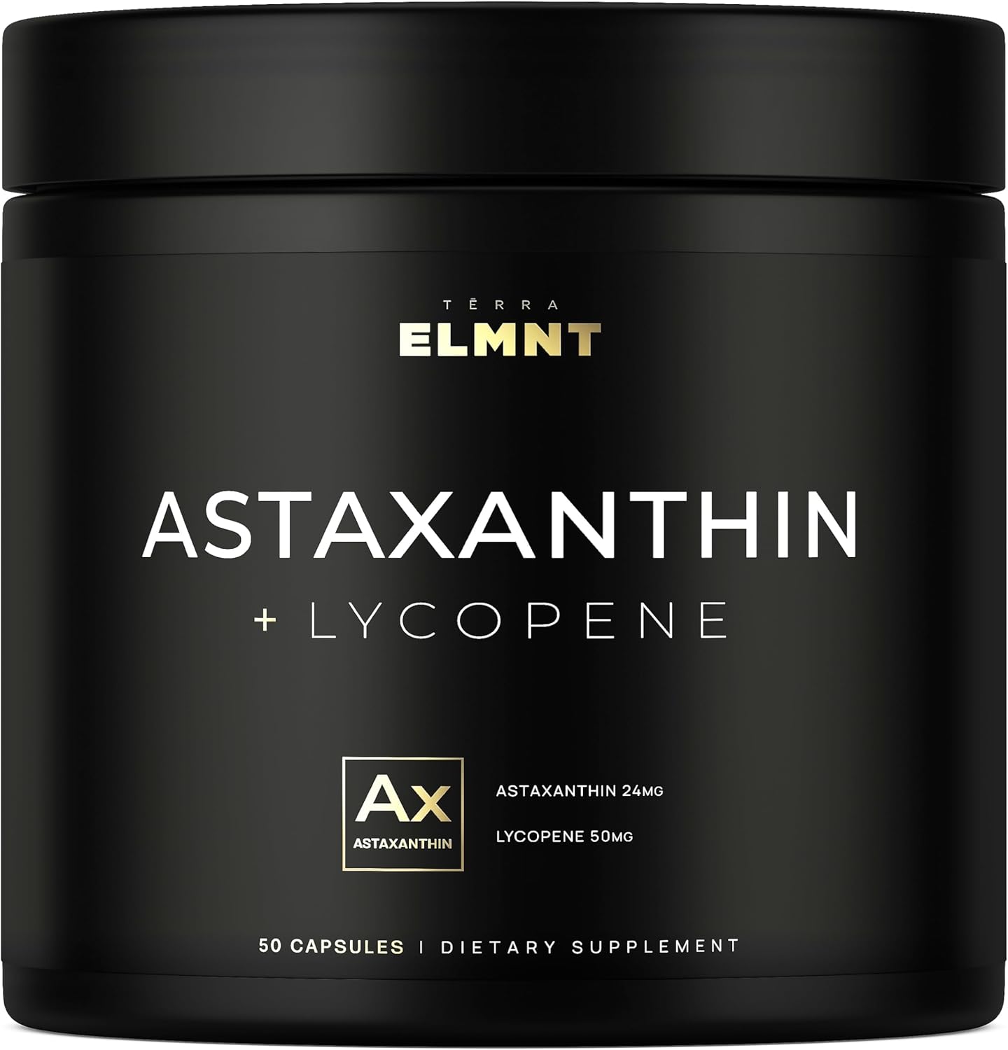 ASTAXANTINA + LICOPENO 24 MG 50 CAPSULAS NO GMO ELMNT