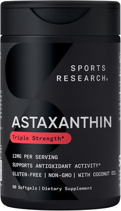 ASTAXANTINA ISLANDESA 12MG 60 CAPSULAS BLANDAS SIN GMO SPORTS RESEARCH