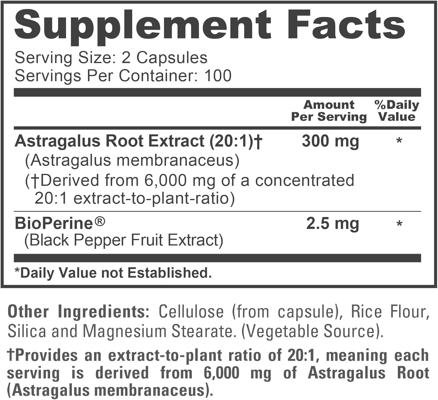 ASTRÁGALO NUSAPURE 6000 MG 200 CASPULAS VEGANO