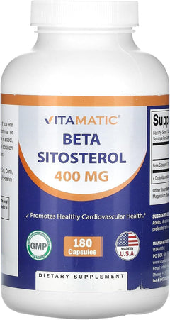 BETA SITOSTEROL 400 MG 180 CÁPSULAS NO GMO VITAMATIC