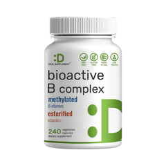 BIOACTIVE COMPLEJO B (VITAMINA B1 50 MG CON VITAMINA B2 40 MG Y VITAMINA B6 25 MG) DEAL 240 CAPSULAS SIN GMO