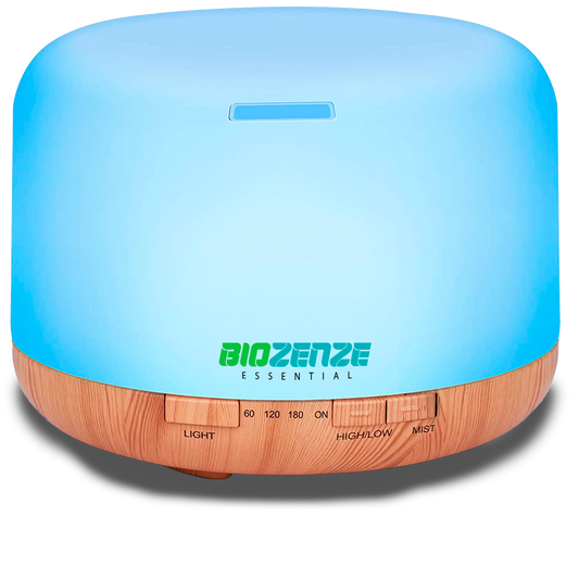 Humidificador & Difusor Biozenze de Aceites Esenciales 7 Colores