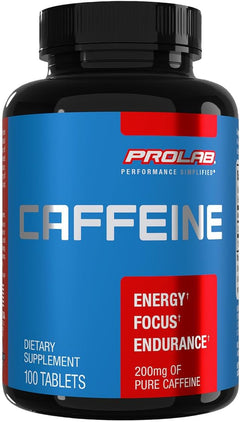CAFEINA 200 MG 100 TABLETAS PROLAB
