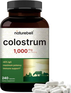 CALOSTRO 1000 MG 40% IgG NATUREBELL 240 CAPSULAS NO GMO