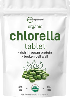 CLORELLA ORGANICA MICROINGREDIENTS 500 MG 720 TABLETAS SIN GMO