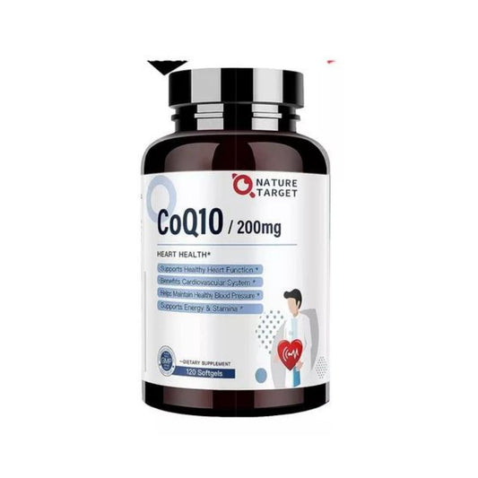 COENZIMA Q10 200 MG UBIQUINOL COQ10 120 CAPSULAS BLANDAS SIN GMO NATURE TARGET