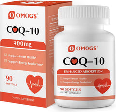 COENZIMA Q10 400 MG 90 CÁPSULAS BLANDAS VEGANO NO GMO OMOGS