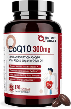 COQ10 + PQQ 300 MG 120 CÁPSULAS BLANDAS NO GMO NATURE TARGET