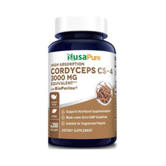 CORDYCEPS NUSAPURE CS-4 3000 MG 200 CAPSULAS VEGETALES SIN GMO