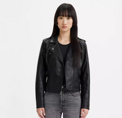 Faux Leather Moto Jacket