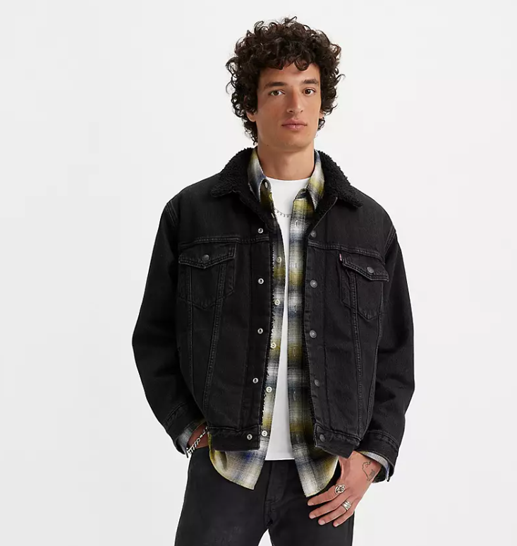 Relaxed Fit Sherpa Trucker Jacket