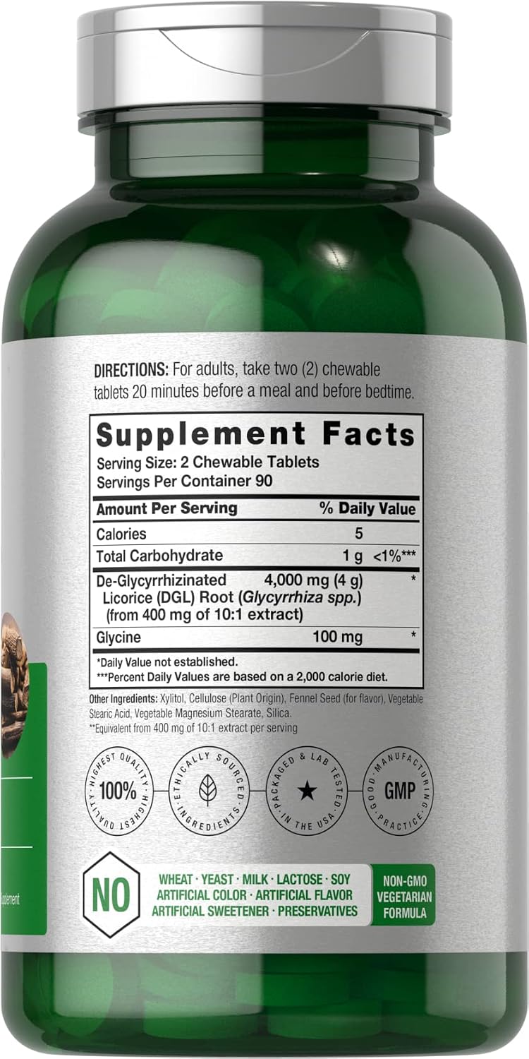 DGL REGALIZ 4000 MG 180 CAPSULAS HORBAACH