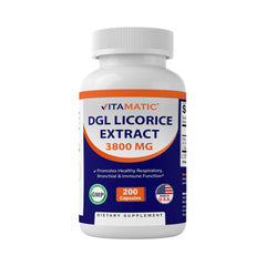 EXTRACTO DE REGALIZ 3800 MG 200 CAPSULAS VITAMATIC DGL LICORINE EXTRACT