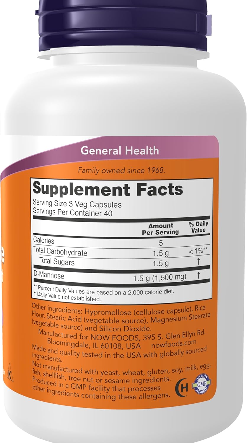 D MANOSA NOW 500 MG  120 CAPSULAS
