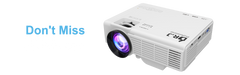 MINI PROYECTOR PORTATIL MULTIMEDIA DR.J P68 7500 LUMENES 170 PULGADAS