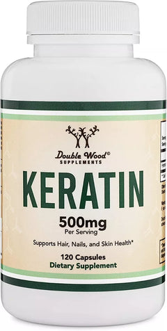 KERATINA DOUBLE WOOD SUPPLEMENTS 500 MG KERATIN 120 CAPSULAS