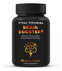 ESTIMULADOR DEL CEREBRO  707 MG 60 CAPSULAS VEGANO VITAL VITAMINS BRAIN BOOSTER