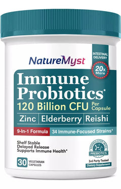 INMUNE PROBIOTICOS COMPLEX  120 BILLONES CFU 34 SEPAS 30 CAPSULAS VEGETALES SIN GMO NATUREMYST