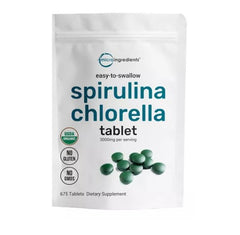 ESPIRULINA CLORELLA MICROINGREDIENTS 3000 MG 675 TABLETAS SIN GMO