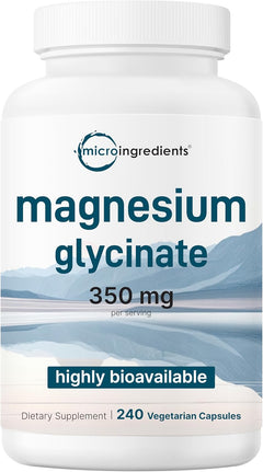 GLICINATO DE MAGNESIO 350 MG 240 CAPSULAS MICROINGREDIENTS SUPPLEMENTS