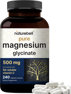 GLICINATO DE MAGNESIO CON VITAMINA C NATUREBELL 500 MG 240 CAPSULAS