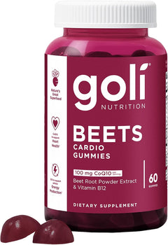 GOMITAS DE REMOLACHA 60 GOMITAS GOLI NUTRITION NO GMO VEGANO