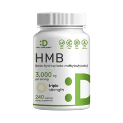 HMB DEAL 3000 MG CON CALCIO DEAL 420 MG 240 CAPSULAS SIN GMO