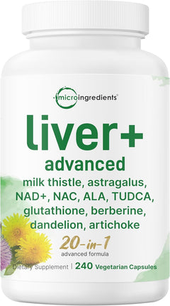 LIVER + CARDO MARIANO 20 EN 1 MICROINGREDIENTS 240 CÁPSULAS VEGETALES NO GMO