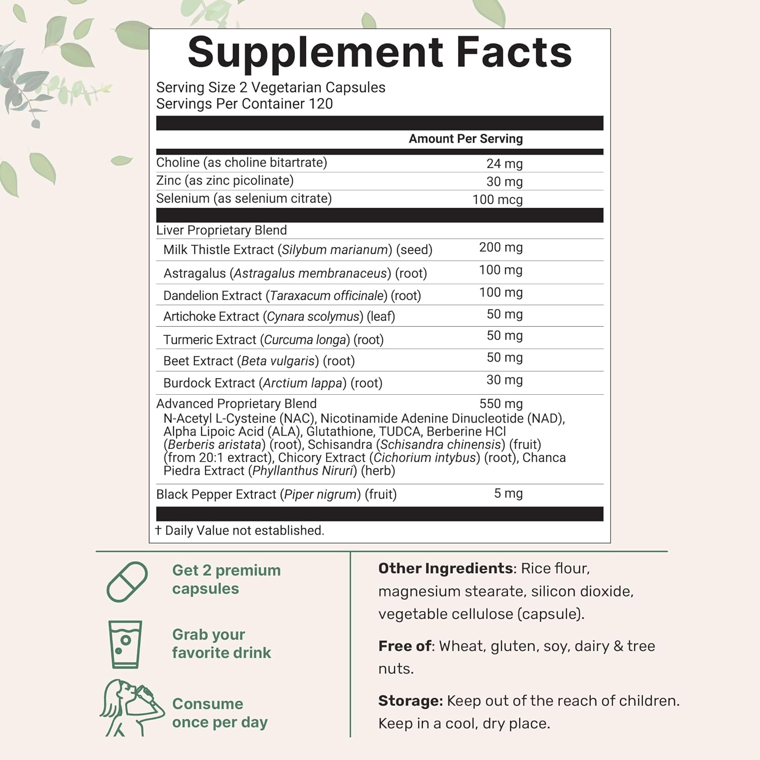 LIVER + CARDO MARIANO 20 EN 1 MICROINGREDIENTS 240 CÁPSULAS VEGETALES NO GMO
