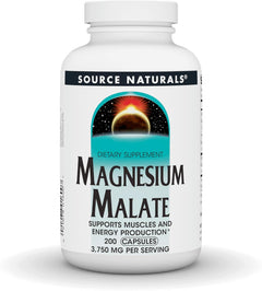 MALATO DE MAGNESIO 3750 MG 200 CAPSULAS SIN GMO SOURSE NATURALS