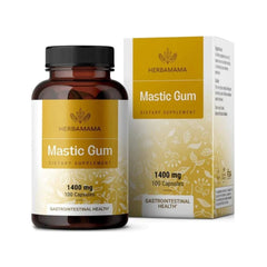 MASTIC GUM 1400 MG 100 CAPSULAS VEGANO SIN GMO HERBAMAMA